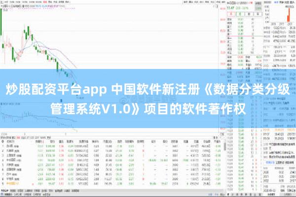 炒股配资平台app 中国软件新注册《数据分类分级管理系统V1.0》项目的软件著作权