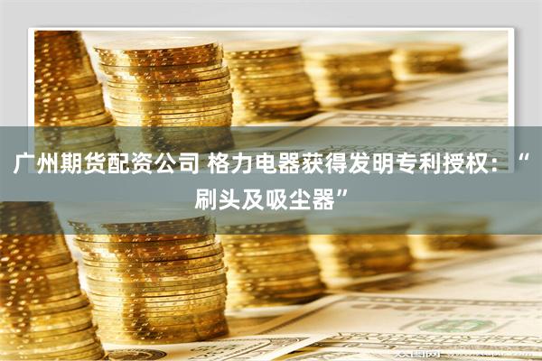 广州期货配资公司 格力电器获得发明专利授权：“刷头及吸尘器”