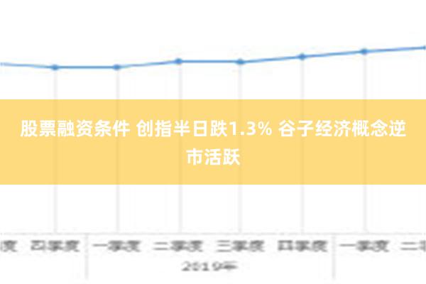 股票融资条件 创指半日跌1.3% 谷子经济概念逆市活跃